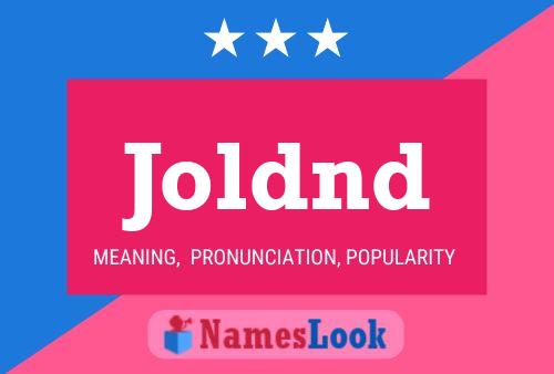 ملصق اسم Joldnd