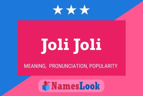 ملصق اسم Joli Joli