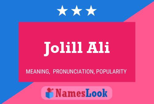 ملصق اسم Jolill Ali