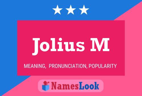 ملصق اسم Jolius M