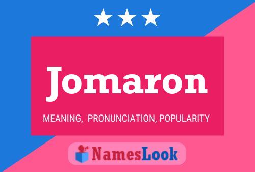 ملصق اسم Jomaron