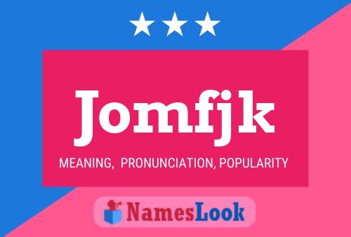 ملصق اسم Jomfjk