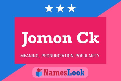 ملصق اسم Jomon Ck