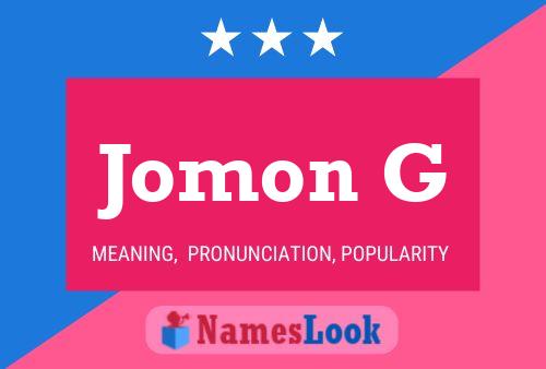 ملصق اسم Jomon G