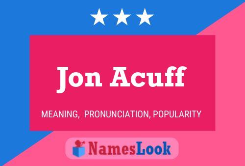 ملصق اسم Jon Acuff