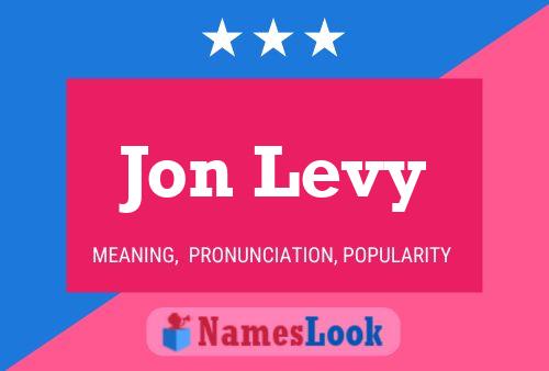 ملصق اسم Jon Levy