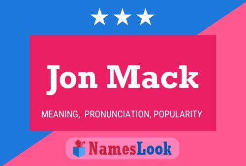 ملصق اسم Jon Mack