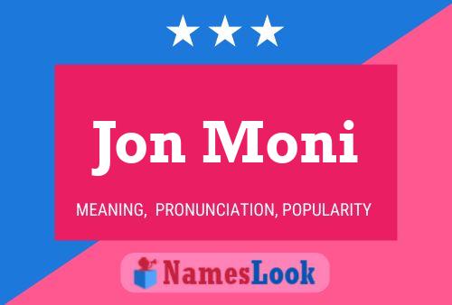 ملصق اسم Jon Moni