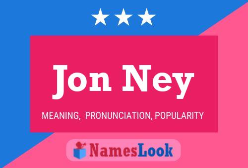 ملصق اسم Jon Ney