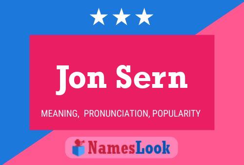 ملصق اسم Jon Sern