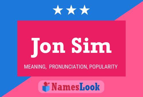 ملصق اسم Jon Sim