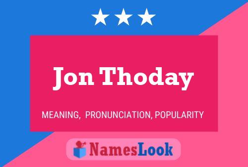 ملصق اسم Jon Thoday