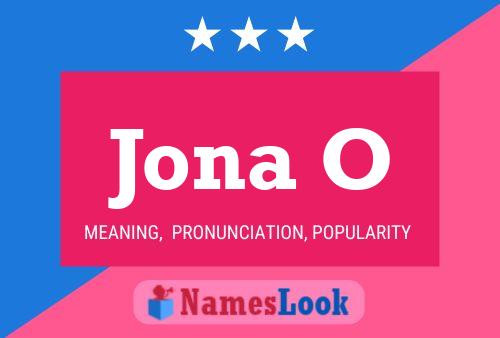 ملصق اسم Jona O