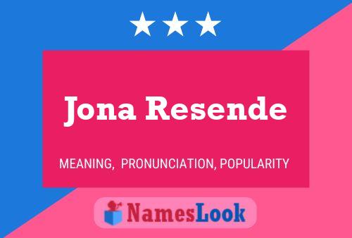 ملصق اسم Jona Resende