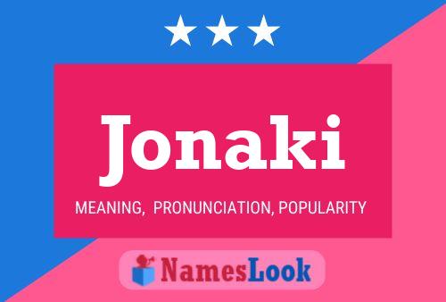 ملصق اسم Jonaki