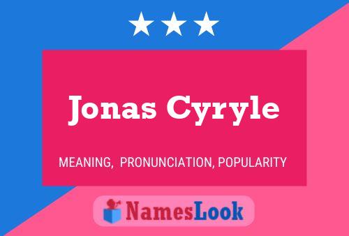 ملصق اسم Jonas Cyryle