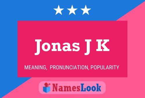 ملصق اسم Jonas J K