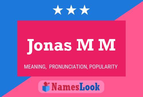 ملصق اسم Jonas M M