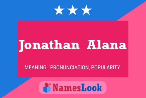 ملصق اسم Jonathan  Alana