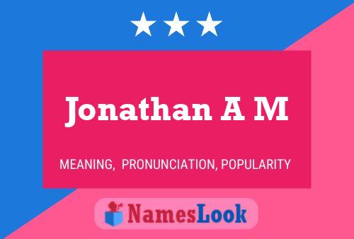 ملصق اسم Jonathan A M