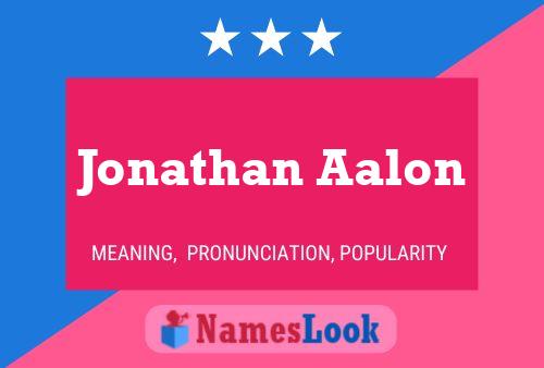 ملصق اسم Jonathan Aalon