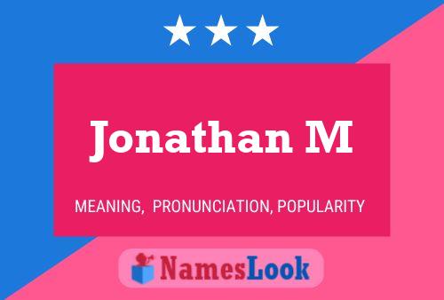 ملصق اسم Jonathan M