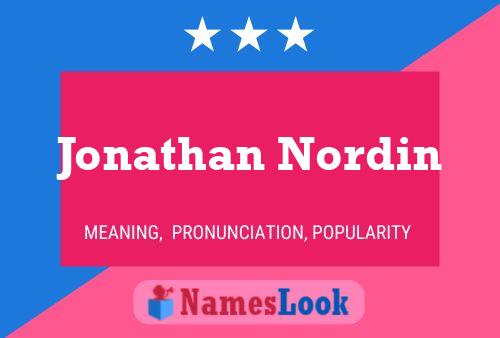 ملصق اسم Jonathan Nordin