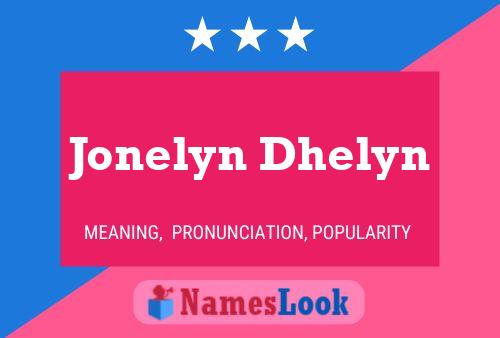 ملصق اسم Jonelyn Dhelyn