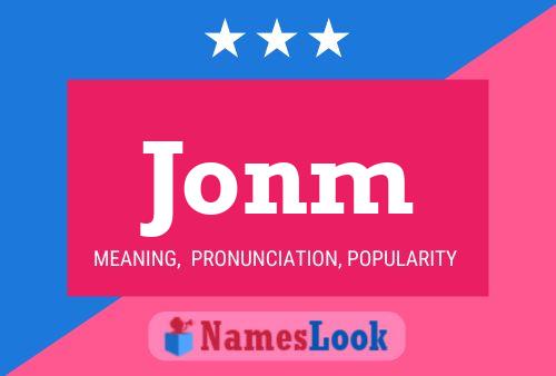 ملصق اسم Jonm