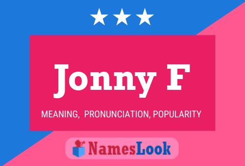 ملصق اسم Jonny F