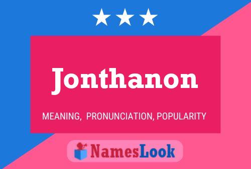 ملصق اسم Jonthanon