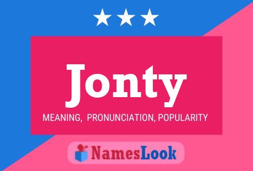 ملصق اسم Jonty