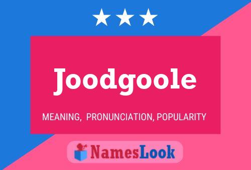 ملصق اسم Joodgoole