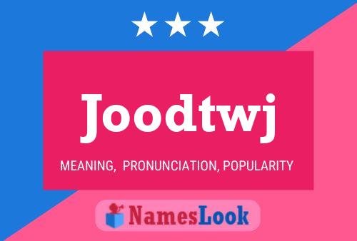 ملصق اسم Joodtwj