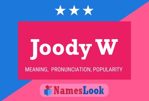 ملصق اسم Joody W