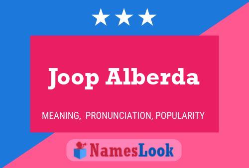 ملصق اسم Joop Alberda