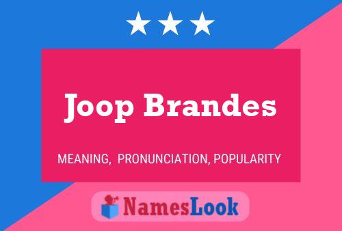 ملصق اسم Joop Brandes