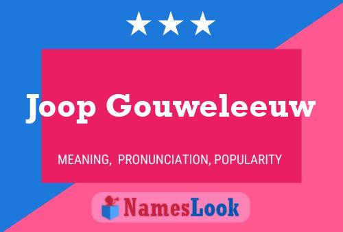 ملصق اسم Joop Gouweleeuw