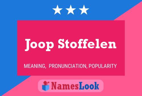 ملصق اسم Joop Stoffelen