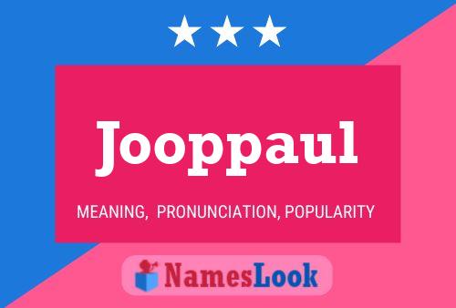 ملصق اسم Jooppaul