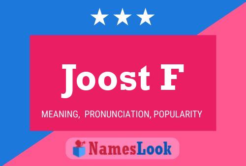 ملصق اسم Joost F