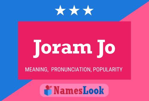 ملصق اسم Joram Jo