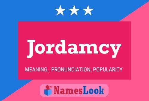 ملصق اسم Jordamcy