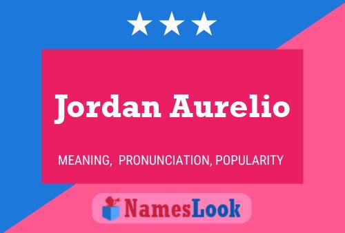 ملصق اسم Jordan Aurelio