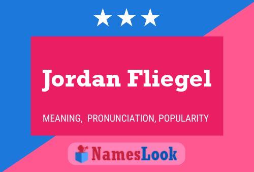 ملصق اسم Jordan Fliegel