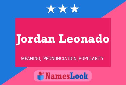 ملصق اسم Jordan Leonado