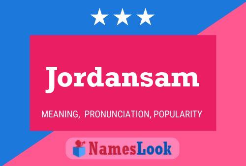 ملصق اسم Jordansam