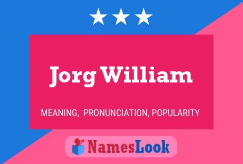 ملصق اسم Jorg William