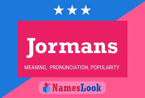 ملصق اسم Jormans