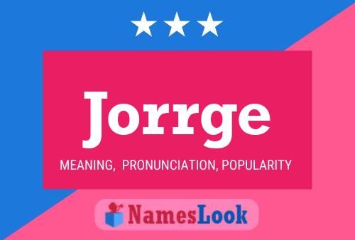 ملصق اسم Jorrge